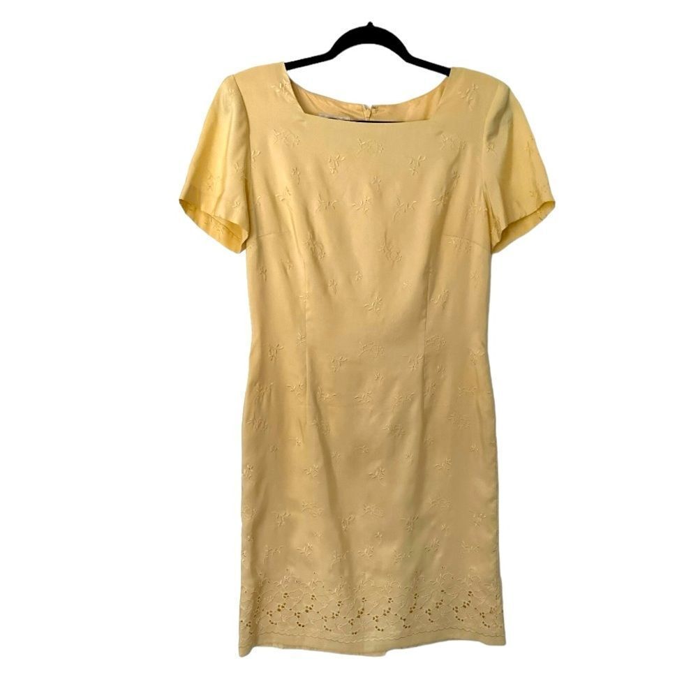Talbots Pure Silk A Line Dress with Cap Sleeve Size: 8